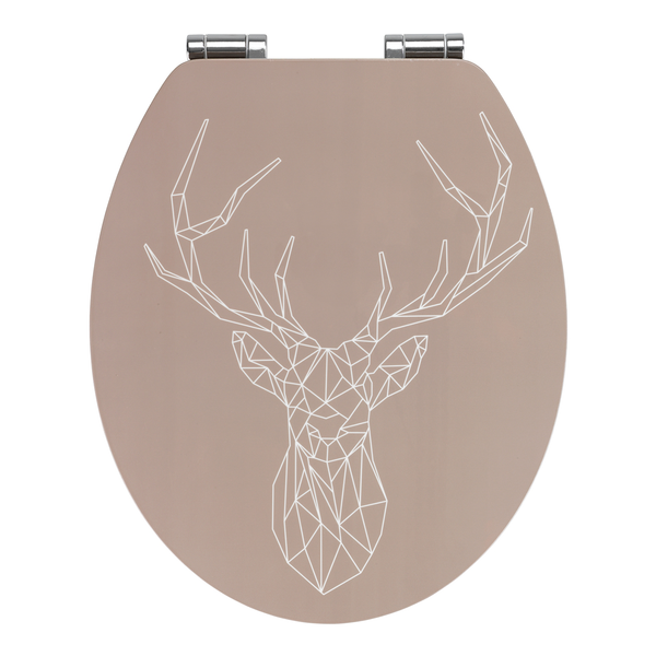 Premium WC-Sitz Stag - MDF (Mitteldichte Holzfaserplatte) - Braun