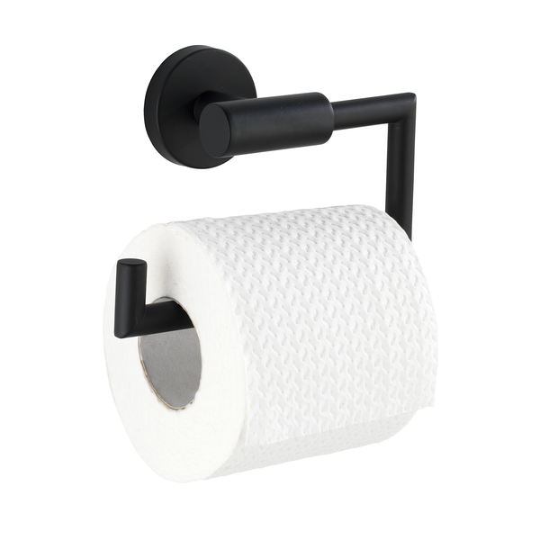 Toilettenpapierhalter Bosio II - Edelstahl - Schwarz