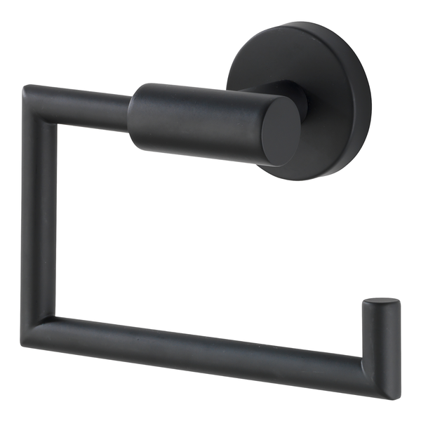 Toilettenpapierhalter Bosio II - Edelstahl - Schwarz