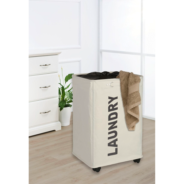 Wäschesammler Quadro - Polypropylen - Beige