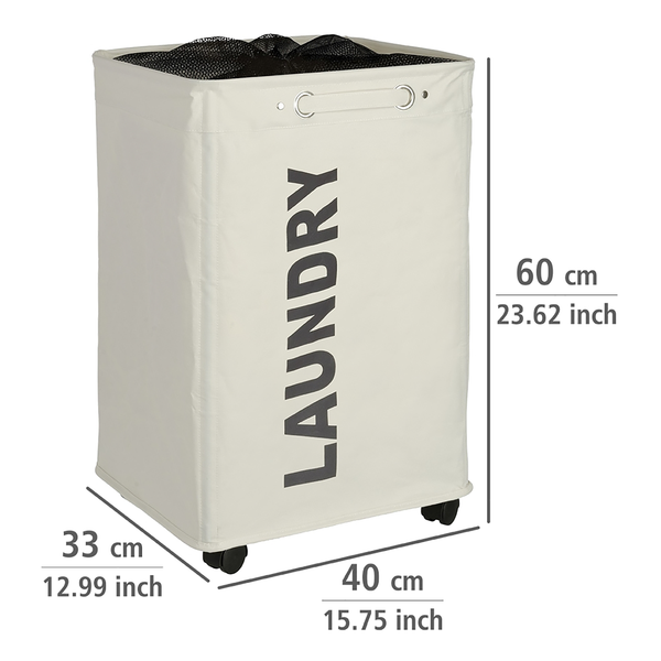 Wäschesammler Quadro - Polypropylen - Beige
