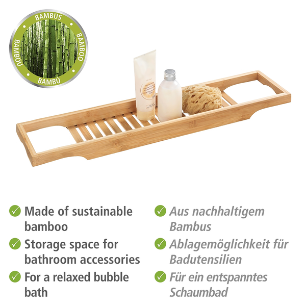 Badewannenablage Bambusa - Bambus - Natur
