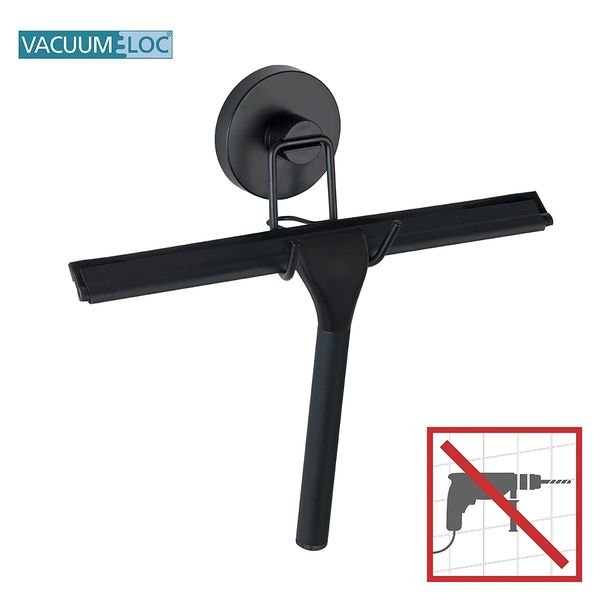 Duschabzieher Vacuum-Loc - Edelstahl - Schwarz