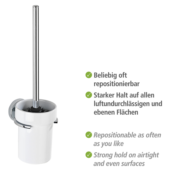 WC-Garnitur Capri - Zinkdruckguss / Keramik - Weiß