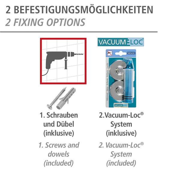 WC-Garnitur Capri - Zinkdruckguss / Keramik - Weiß