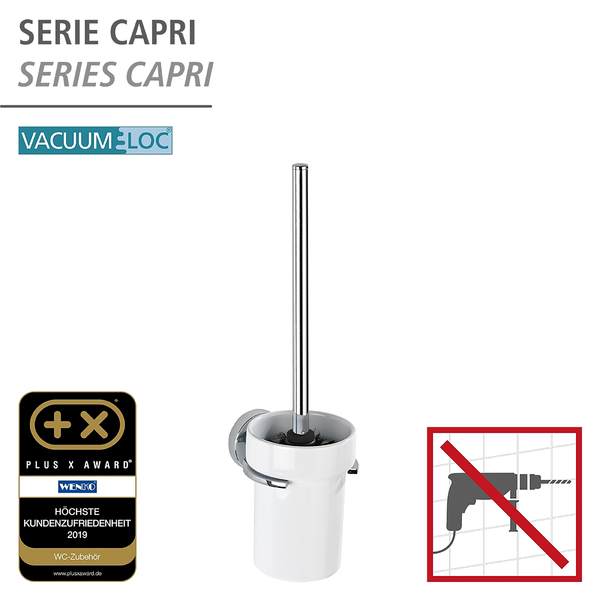 WC-Garnitur Capri - Zinkdruckguss / Keramik - Weiß