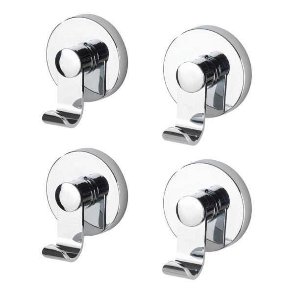 Vacuum-Loc Haken Irun (4er-Set) - Edelstahl / ABS - Chrom