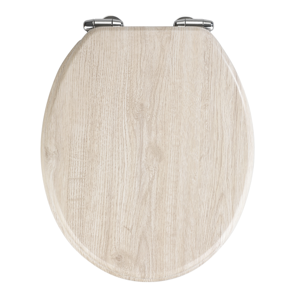 WC-Sitz Eiche - MDF (Mitteldichte Holzfaserplatte) - Grau