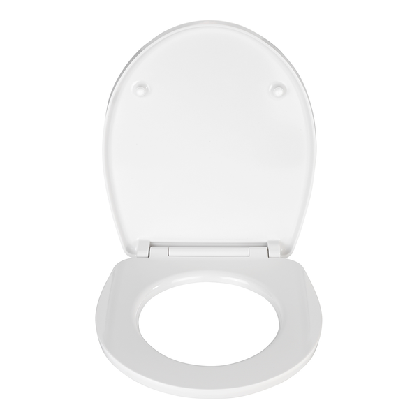 Premium WC-Sitz Frog News - Edelstahl / Duroplas - Weiß