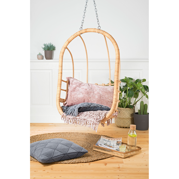 Kissenbezug Wave - Mischgewebe - Altrosa