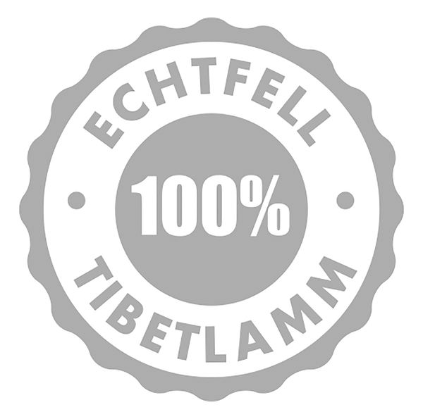 Kissenbezug Pamina - Tibetlamm / Polyester - Grau