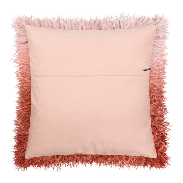 Kissenbezug Pamina - Tibetlamm / Polyester - Orange