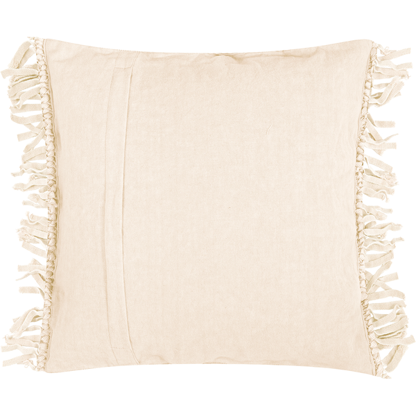 Kissenbezug Fringe - Baumwolle - Creme