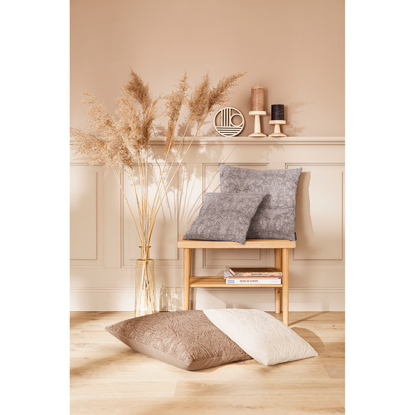 Kissenbezug Levelin - Jacquard - Mauve - 50 x 50 cm