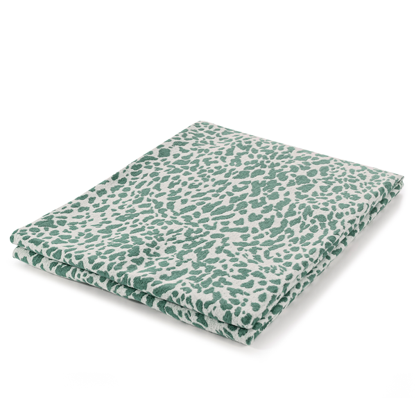 Plaid Leopardo - Jacquard - Grün