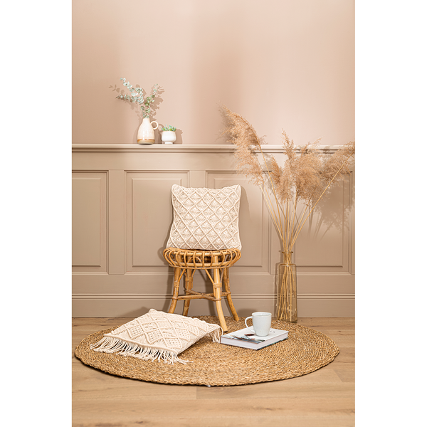 Kissenbezug Mara I - Baumwolle - Elfenbein