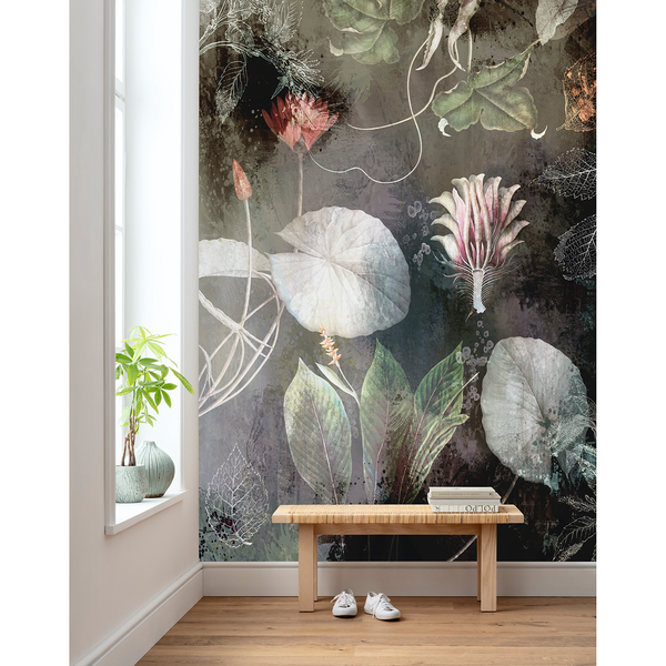 Vlies Fototapete Night Flowers - Vlies - Mehrfarbig