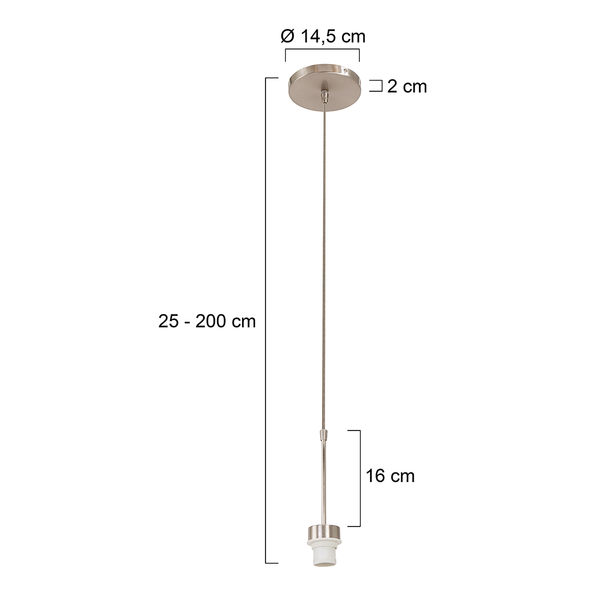 Pendelleuchte Sparkled Light Typ C - Aluminium - 1-flammig