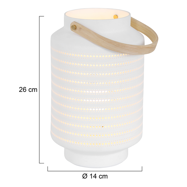 Tischleuchte Porcelain II - Porzellan - 1-flammig