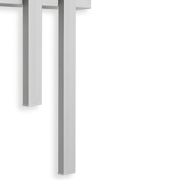 Wandleuchte Graz III - Polycarbonat / Eisen - 2-flammig - Silber