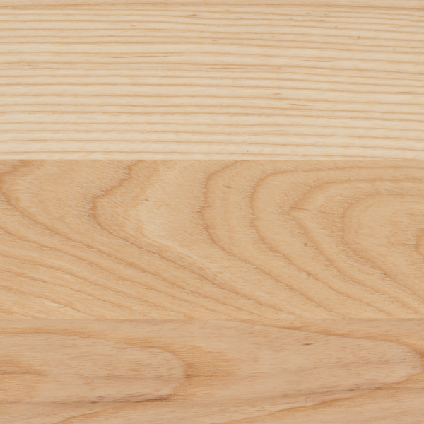 Barhocker Eiby - Esche massiv / Kunststoff & Metall - Esche / Weiß & Chrom