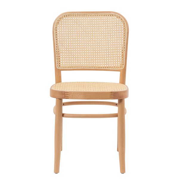 Esszimmerstuhl Sawl I (2er-Set) - Rattan / Buche massiv - Rattan / Buche