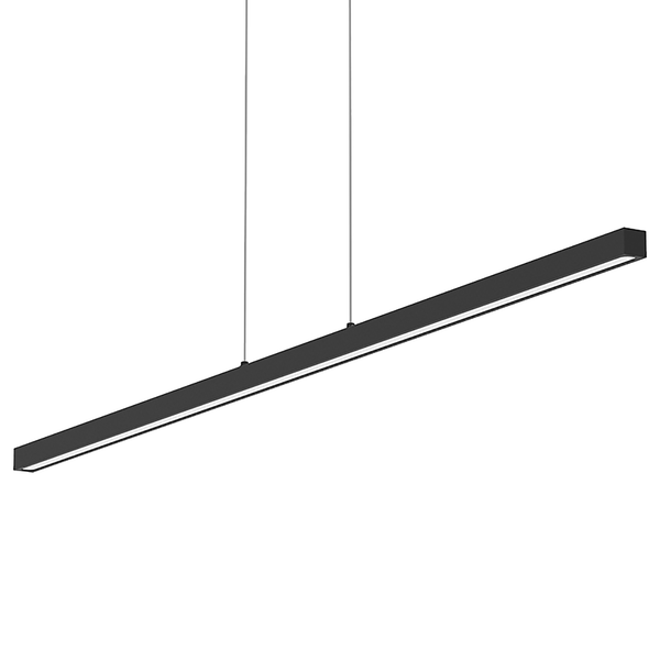 LED-Pendelleuchte Light Stripe - Aluminium - 1-flammig - Schwarz