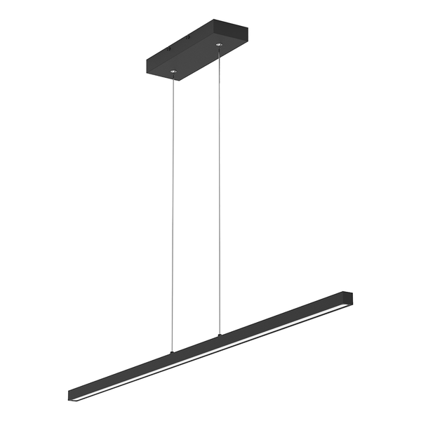 LED-Pendelleuchte Light Stripe - Aluminium - 1-flammig - Schwarz