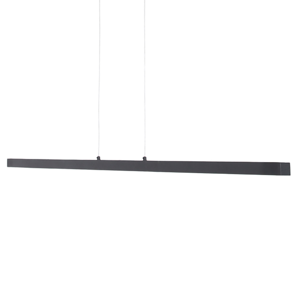 LED-Pendelleuchte Light Stripe - Aluminium - 1-flammig - Schwarz