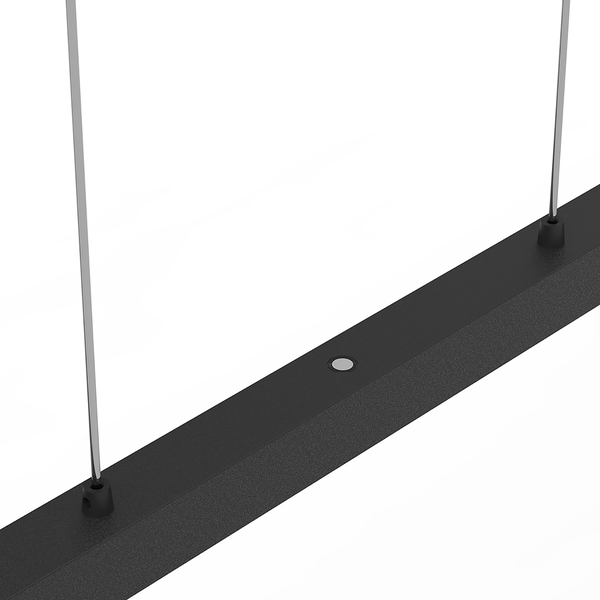 LED-Pendelleuchte Light Stripe - Aluminium - 1-flammig - Schwarz