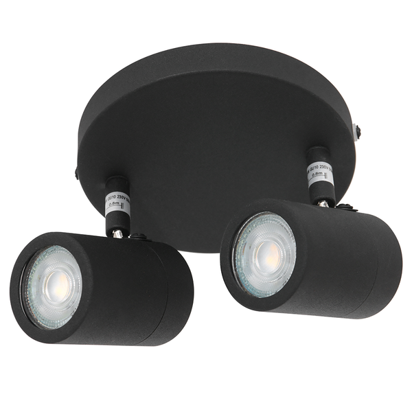 Deckenleuchte Upround - Aluminium - Flammenanzahl: 2