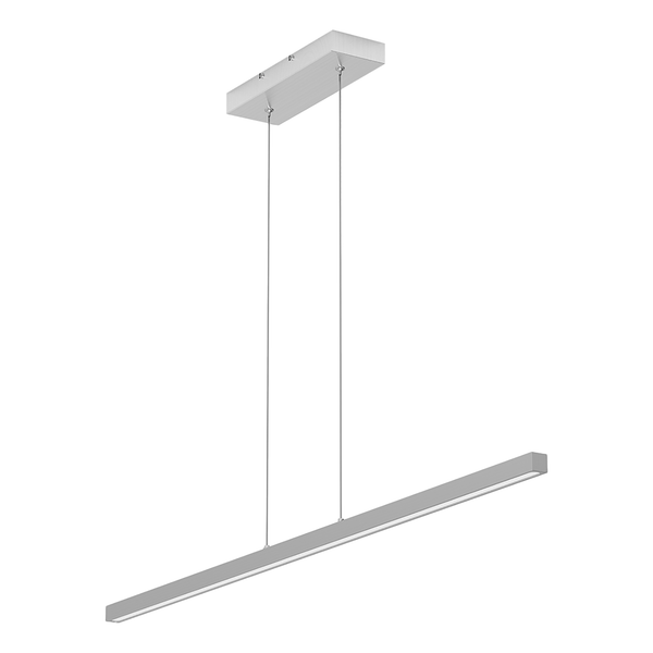 LED-Pendelleuchte Light Stripe - Aluminium - 1-flammig - Silber