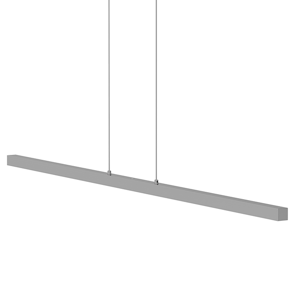 LED-Pendelleuchte Light Stripe - Aluminium - 1-flammig - Silber