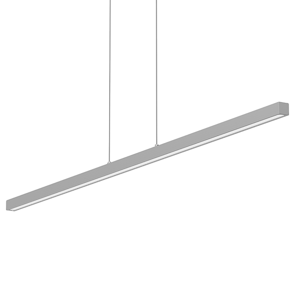 LED-Pendelleuchte Light Stripe - Aluminium - 1-flammig - Silber