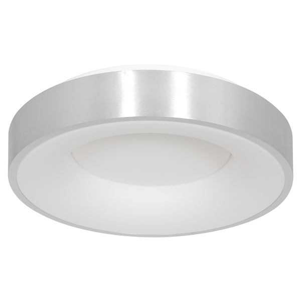 LED-Deckenleuchte Ringlede - Acrylglas / Aluminium - 1-flammig - Silber - Durchmesser: 38 cm