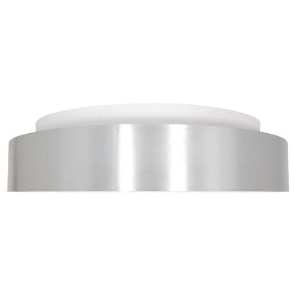 LED-Deckenleuchte Ringlede - Acrylglas / Aluminium - 1-flammig - Silber - Durchmesser: 38 cm