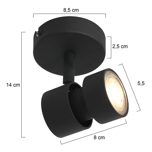 LED-Deckenleuchte Natasja I - Aluminium - Flammenanzahl: 1