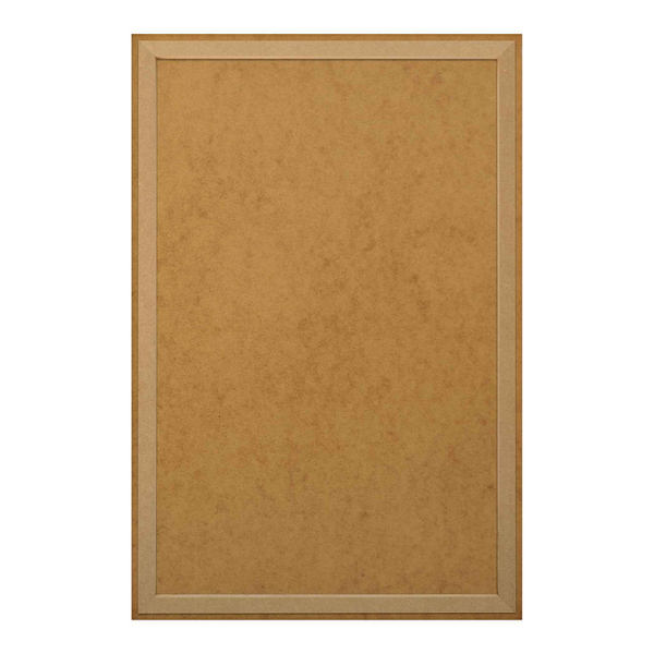 Wandbild Hirsch Romantisch - Holzwerkstoff - Braun - 60 x 90 x 2 cm