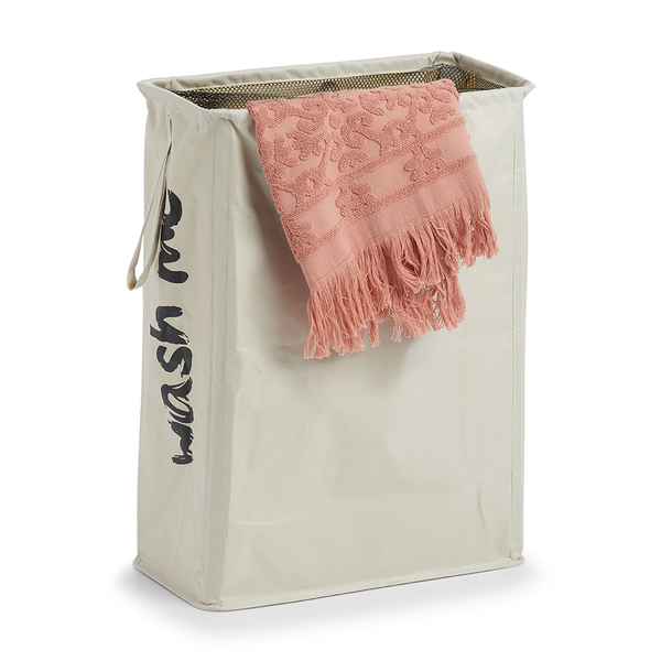 Wäschesammler Wash Me I - Polyester - Beige - 20 x 40 x 56  cm