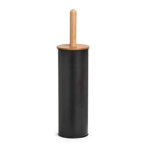 WC-Bürste Chapleau - Eisen / Bambus / Polypropylen - Schwarz - 10 x 38,4 cm - Schwarz