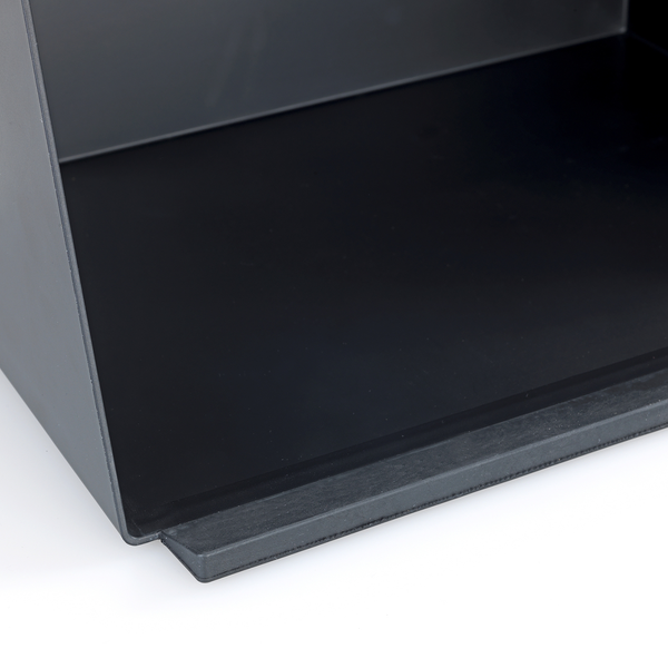 Brotkasten mit Bambusbrett Kubo - Polystyrol / Bambus - Schwarz