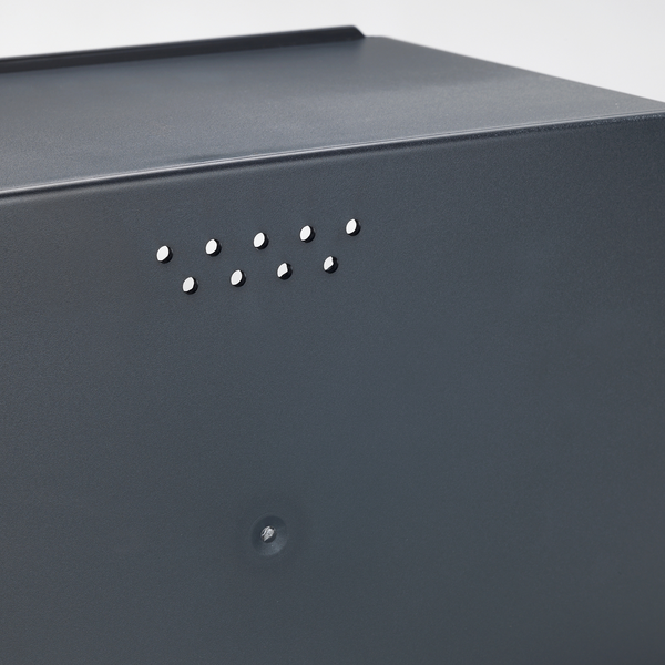 Brotkasten mit Bambusbrett Kubo - Polystyrol / Bambus - Schwarz