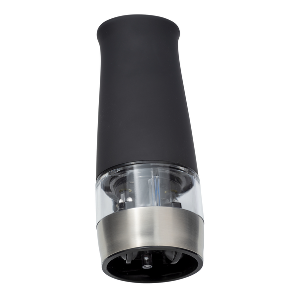 Elektrische Mühle mit LED-Licht Armin - ABS / Keramik - Silber / Schwarz