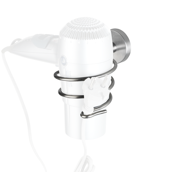 Haartrocknerhalter Bosio - Edelstahl - Matt