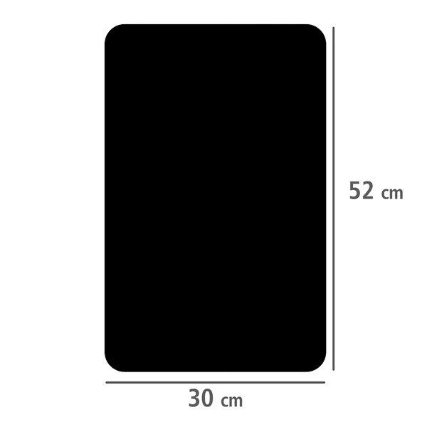 Abdeckplatten Schwarz (2er-Set) - Glas - Schwarz