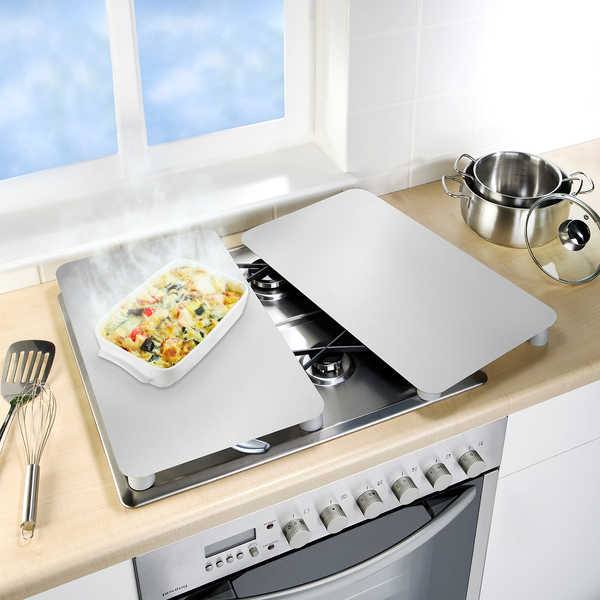 Abdeckplatten Silber (2er-Set) - Glas - Silber