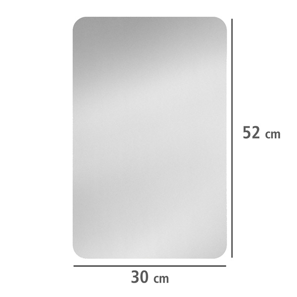 Abdeckplatten Silber (2er-Set) - Glas - Silber