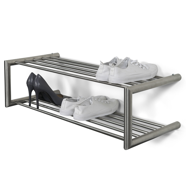 Schuhregal Somon - Metall - Silber