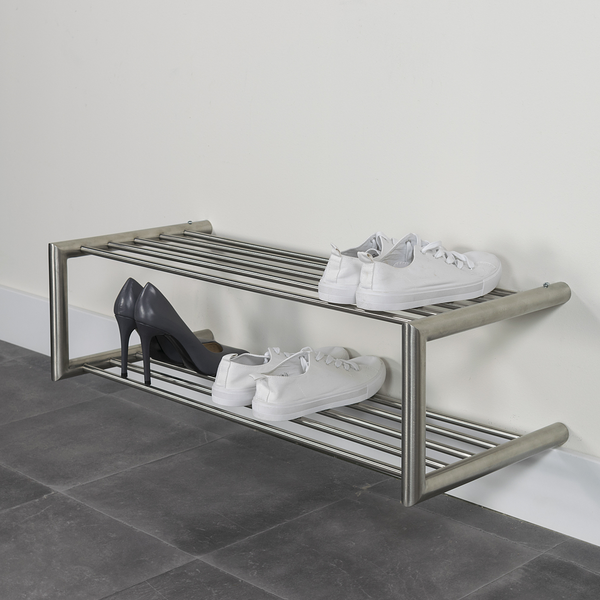 Schuhregal Somon - Metall - Silber