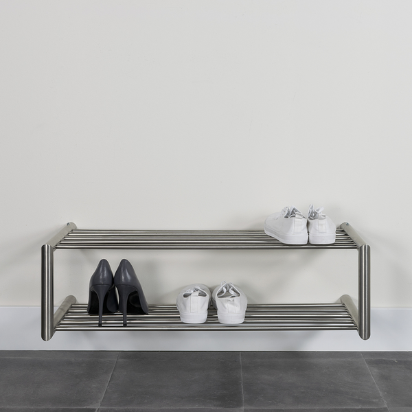 Schuhregal Somon - Metall - Silber